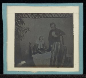 M. & Mme portréja. Eynard egy bölcső mellett alkotó: Jean Gabriel Eynard