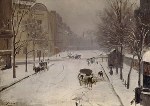 A Rennes Raspail Crossroads, 1889 körül alkotó: Jean Henri Zuber