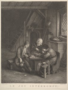 The Interrupted Game The Interrupted Game, 1730-68. alkotó: Jean Heudelot