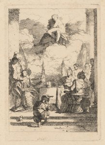 Antonius és Kleopátra lakomája alkotó: Jean Honoré Fragonard after Giovanni Battista Tiepolo