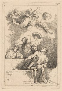 Tanítványok a sírnál alkotó: Jean Honoré Fragonard after Jacopo Tintoretto