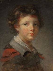 Egy fiú piros bélésű köpenyben, 1780-as évek alkotó: Jean Honore Fragonard