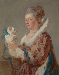 Egy nő kutyával, kb. 1769. alkotó: Jean Honore Fragonard