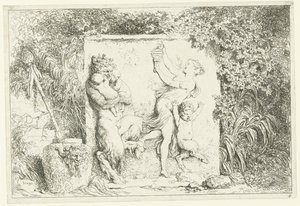 Szatírok tánca Bacchanales (sorozat címe) Nimfák és szatírok (sorozat címe) alkotó: Jean Honore Fragonard