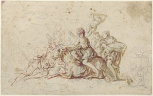 A Jupiter által elrabolt Európát bika képében (?) alkotó: Jean Honore Fragonard