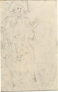 Ember a lovon [verso] alkotó: Jean Honore Fragonard