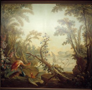Marteau társalgó felirat: hattyú táj. Jean Baptiste Huet (1745-1811) és Jean Honore Fragonard (1732-1806) alkotó: Jean Honore Fragonard