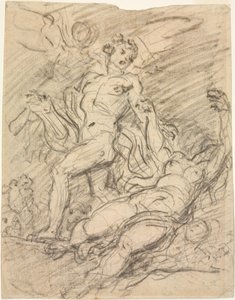 Orpheus és Eurydice (recto) alkotó: Jean Honore Fragonard