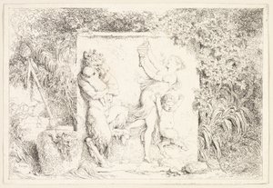 A szatírok tánca a Bacchanales, avagy a szatírok játékaiból alkotó: Jean Honore Fragonard