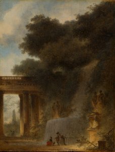 A Cascade, kb. 1775. alkotó: Jean Honore Fragonard