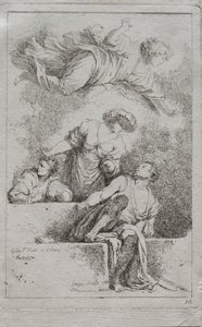Tanítványok a sírnál alkotó: Jean Honore Fragonard