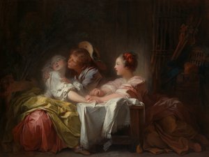 Az ellopott csók, 1760 körül alkotó: Jean Honore Fragonard
