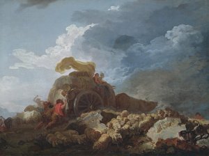 A vihar, 1759 körül alkotó: Jean Honore Fragonard
