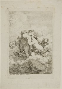 Két női alak a felhőn alkotó: Jean Honore Fragonard
