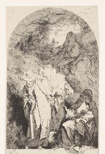 Mária dicsőítése alkotó: Jean Honore Fragonard