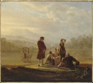 Voltaire és Ferney parasztjai, 1770 körül.