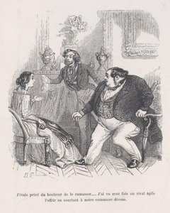 Megfosztottam attól a boldogságtól, hogy felvegyem... Százszor láttam agilis riválist offenzívát..., 1843. alkotó: Jean Ignace Isidore Gérard