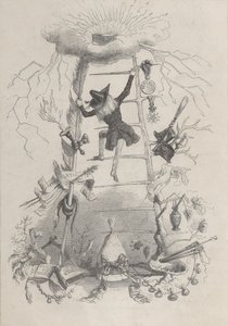 Illusztráció: Jerome Paturot, Louis Reybaud, Párizs, 1846, kb. 1846. alkotó: Jean Ignace Isidore Gérard