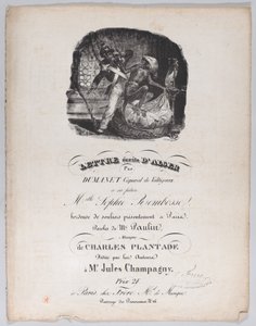 Algerből írt levél, kb. 1835.