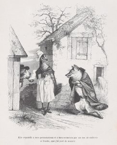 Tiltakozásomra és eskümre olyan hideg gúnnyal válaszolt, hogy megesküdtem..., kb. 1837-47. alkotó: Jean Ignace Isidore Gérard