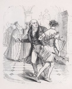 A menekülő múzsa Béranger teljes műveiből, 1836. alkotó: Jean Ignace Isidore Gérard