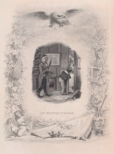 Az iskolamester a Béranger dalaiból, 1829. alkotó: Jean Ignace Isidore Gérard