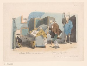 Baront elhozza egy sírásó és a Halál Monsieur le Baron, on vous demande? (...) (cím az objektumon) Utazás az örökkévalóságba (sorozat címe) Voyage pour l