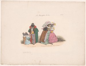 A macskák barátságosak az egerekkel Tenez mes petits rats (...) (cím a tárgyon) Kortárs metamorfózisok (sorozat címe) Les Metamorphoses du Jour (sorozat címe az objektumon) alkotó: Jean Ignace Isidore Gérard Grandville