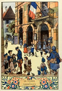 A háromszínű paradicsom ; Massevaux városháza 1918;