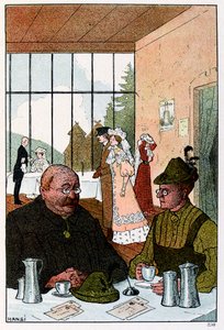 Vogesen Bilder (a Vogézek képei); A Hotel de la Schuchtban "Hogy az ördög sejthette a fiú, hogy németek vagyunk"