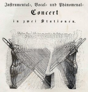 Hangszeres ének- és fenomenális koncert, 1844. alkotó: Jean Jacques Grandville