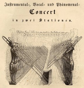 Hangszeres ének- és fenomenális koncert, 1844 alkotó: Jean Jacques Grandville