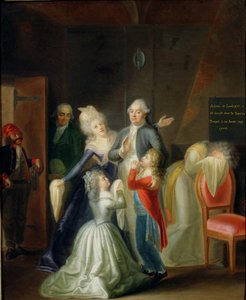 Családja búcsúztatta XVI. Lajost a templomban, 1793. január 20