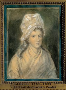 Charlotte Corday (1768-1793) portréja Jean Jacques Hauer (1751-1829) festménye XVIII. Versailles. Lambinet Múzeum
