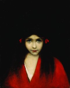 Egy lány feje, alkotó: Jean-Jacques Henner