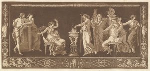 Áldozati jelenet Antik áldozat, a különböző kompozíciók gyűjteményéből, frízek és..., 1784.