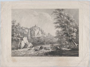 A vihar által kitépett nyírfa, 1809. alkotó: Jean Jacques de Boissieu
