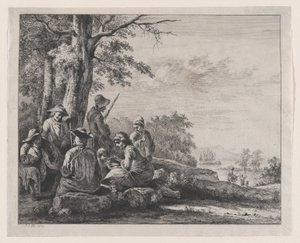 Parasztok pihennek, 1803. alkotó: Jean Jacques de Boissieu
