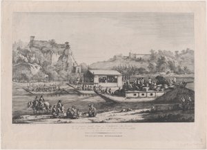 Pius pápa a Saône-on, 1805. alkotó: Jean Jacques de Boissieu