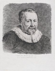 Portré, Van Dyck nyomán, 1770. alkotó: Jean Jacques de Boissieu
