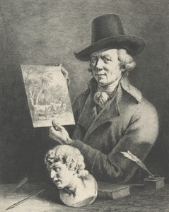 Önarckép tehenekkel, 1796. alkotó: Jean Jacques de Boissieu
