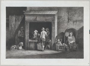 The Public Scrivener, 1790. alkotó: Jean Jacques de Boissieu
