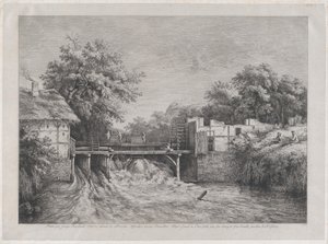 A vízimalom, Ruisdaël festménye nyomán, 1782.