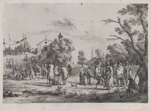 Faluünnep, 1773. alkotó: Jean Jacques de Boissieu