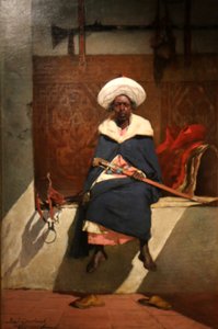 A marokkói főnök, Tahamy. alkotó: Jean Joseph Benjamin Constant