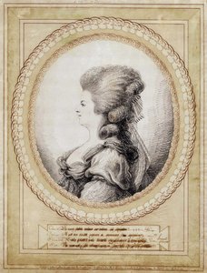 Marie Antoinette osztrák portréja. alkotó: Jean Joseph Bernard