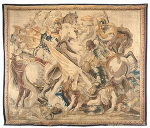 Brüsszeli kárpit egy hatos készletből, 1650 körül (gyapjú és selyem) alkotó: Jean Le and Eggermans Daniel II Clerc