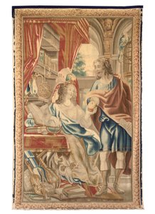 Brüsszeli kárpit egy hatos készletből, 1650 körül (gyapjú és selyem) alkotó: Jean Le and Eggermans Daniel II Clerc