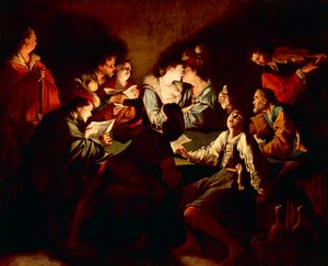 Éjszakai koncert, 1621/2 (olaj, vászon)