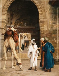 Vita az arabok között; Dispute d"Arabok, 1872 alkotó: Jean Leon Gerome